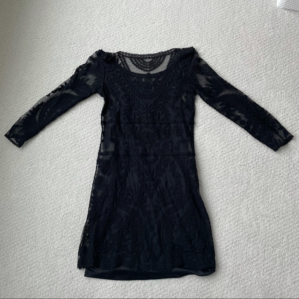 EXPRESS lace dress with attached slip inside
